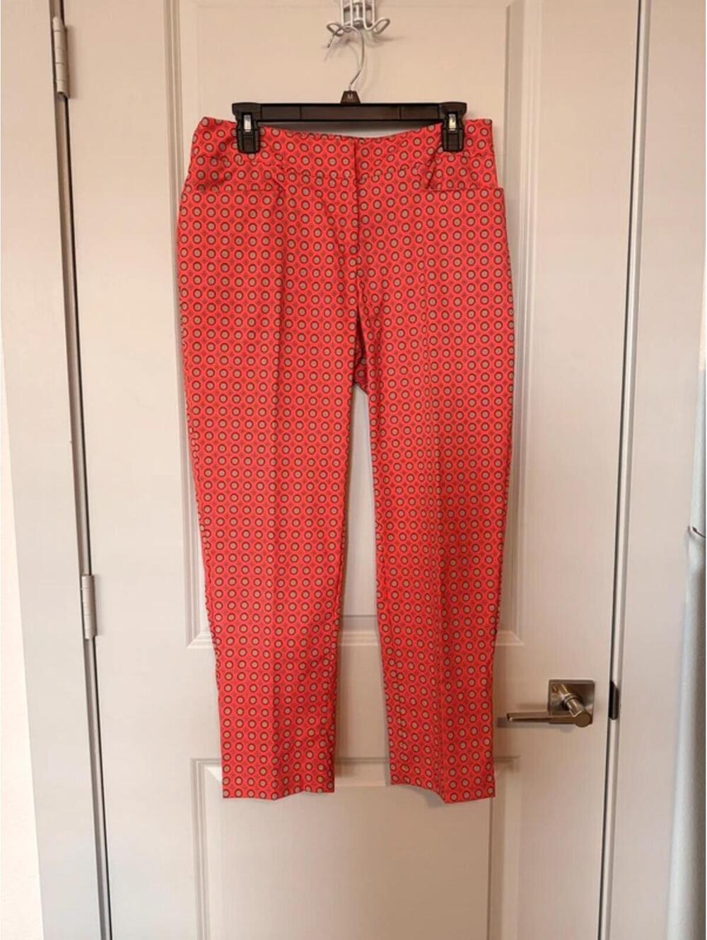 Tail Mulligan Orange women’s golf pants trousers size 4